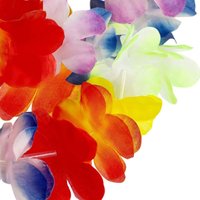24/50/100Pcs Colorful Hawaiian Leis Vibrant Reusable Tropical Theme Leis Beach Holiday Artificial Hawaii Flower Lays