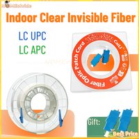 LC-LC Innenraum-Transparentes Glasfaserkabel LC APC G657A2 unsichtbarer LC/UPC Singlemode-Einzelkern-Jumper 20m 30m 50m