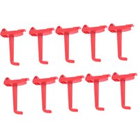 10 Pieces Pegboard Hooks Rack Accessories Widget Tool Hanger Wrench Holder