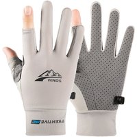 AliExpress WRELS Cycling Gloves Anti Slip Breathable Men Women Thin Ice Silk Sunscreen Full Finger Gloves Outdoor Sports Driving Fishing Gloves