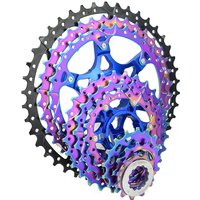 8 9 10 11 12 Speed Rainbow Bicycle Cassette Mountain Bike Freewheel Bike Sprocket 40/42/50T MTB Colorful K7 Cassette For SHIMANO