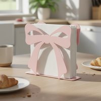 Modern Standing Napkin Holder for table Metal Bow Napkin Dispenser for Kitchen Coffee Shop Dining Room