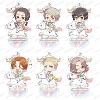 9cm Hetalia Merry-go-round Ludwig Figure Acrylic Stand Collectible Alfred F. Jones Standing Plate Ivan Braginski Acrylic Toys