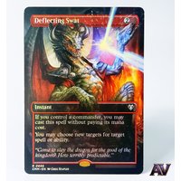 Foil Deflecting Swat Borderless Masters (Cmm) R 698 Instant for Home Play Magical Proxy Cards Collection Card