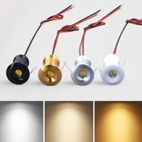 1-20 Pcs 1W Mini LED Spotlight Hole 15mm Cutout Recessed Downlight Indoor 12V Spot Light Ceiling Lamp Showcase Display Lighting