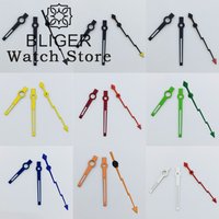 BLIGER NH35 Watch Hands Lightning Second Hands Black Blue Green Red Silver Watch Hands Fits NH34 NH35 NH36 NH38 NH39 Movement