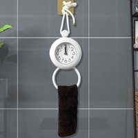 Bathroom Waterproof Wall Clock Decor Hanging Watch Adorn Small Silent Hanging Plastic Office Water-proof Home Without Batteries
