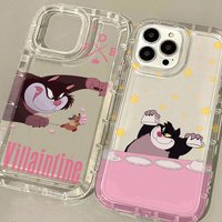 Funny Lucifer Cat Phone Case for Apple iPhone 17 Air 16 15 14 Plus 13 12 11 Pro Max Airbag Anti Drop Cover