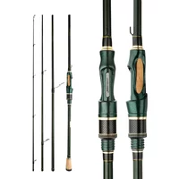 Spinning Casting Carbon Fishing Rod 4-5 Sections 1.8m/2.1m/2.4m Portable Travel Rod Spinning Fishing Rods Fishing Tackle
