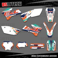 Zestawy naklejek graficznych DSMTECH Team do KTM 525 450 400 300 250 200 125 sx sxf mxc xc xcf xcw exc excr 2005 2006 2007