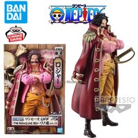 Original Genuine Banpresto One Piece DXF 17cm Gol D Roger Wanno Country PVC Action Figure Anime Model Figurines Toys Gift