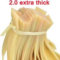 2.0mm Thickened Large Elastic Flat Leather Rubber Band for Hunting Slingshots Rebound Faster and Stronger Catapult Use