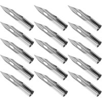 15Pcs 0.28mm Wear Resistant Metal Pen Nibs for Dip Pens Calligraphy Illustration Lettering Sketching Art Painting Signing