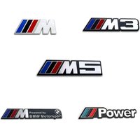 3D Aluminum Car Badge Emblem Sticker For BMW M Power M3 M5 G30 F30 F31 E36 E87 E60 E46 E91 X1 X3 X5 E53 Auto-Styling Accessories