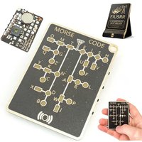 LED Edition Morse Code Trainer Card Pro Morse Code Learning Tool With Light Indicator Handheld Morse Training Card For Beginners