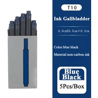 Blue Black Disposable Fountain Pen Ink For Fountain Pens 5PCS German Non-carbon Ink Student Supplies Dropship/Wholesale