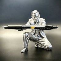 Creative Joker Pen Holder 3D Printing Funny Man Pencil Rack Office Brush Organizer Stationery Stand School Desk Decor Accessorie