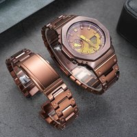 GM2100 GBM2100 Stainless Steel Watchband for casio gshock GBM-2100 GBM-2100A-2BPR GBM-2100B watch Vintage band solid steel strap