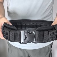 Automatic Buckle Tactical Hard Waistband Workwear Men'S Outer Waistband Black Multifunctional Training Extended Armed Waistband