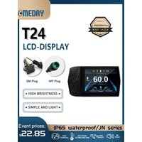 AliExpress NONE Electric Bike 36V-72V LCD T24 with UART 2 Communication Color Display for Electric Bike accessory with SM/Waterproof Connector