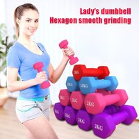 1/2/3/4kg Ladies' Dumbbells Fitness Home Equipment Barbell Solid Cast Iron Equipment For Yoga Arm Slimming And Weight Loss