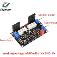 100W DC 10V-45V HIFI Audio Amplifier Board Module 2SC5200+2SA1943 Mono High-Power Power Amplifier Board