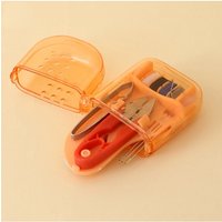 1Set Mini Portable Travel Sewing Kit Home Sewing Thread Needle Embroidery Stitching Thimble Storage Box Handwork Tool DIY Craft