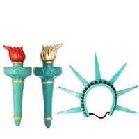 Iconic Statue of Liberty Outfit Statue of Liberty Headband Torch Cosplay Set for Lady Liberty Costume