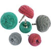 1/4" Hex Shank Flap Sanding Wheel 50mm/75mm/100mm Nylon Fiber Abrasive Scouring Buffing Polishing Wheel 240# 400# 800#
