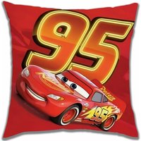 Lightning McQueen Car Chair Cushion Cover - Short Plush Decorative Pillowcase for Lounge Room