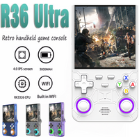 R36 Ultra Handheld Retro Video Game Console IPS Screen 128GB Preloaded Games Portable Pocket Player with Linux System R36Ultra