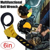 HOT new 6inch Belt Wrench Oil Filter Puller Strap Spanner Chain Wrench Strap Opener, Adjustable Disassembly Tool