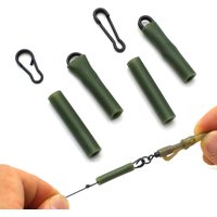 30pcs Carp Fishing Tackle Rubber Silicone Sleeve Lead Clip Swivel Carp Hair Chod Rig For Carp Fishing Feeder Accessories