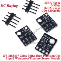 1-20Pcs MS5837 02BA 30BA High Precision Gas Air Liquid Waterproof Pressure Sensor Module 300~1200mbar 0~30bar I2C Communication