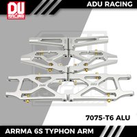 ADU RACING 7075-T6 Front and Rear Suspension Arm Set for ARRMA 1/7 Infraction Limitless FELONY 6S 1/8 Typhon RC Car Upgrade