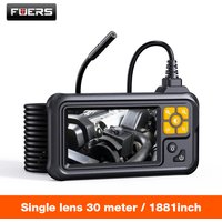 Caméra endoscopique Fuers 1080P avec écran IPS de 4,3 pouces, borescope industriel étanche IP67 pour inspection de canalisations et réparation automobile