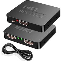 4K HDMI-compatible 1x2 Splitter Switch for Box PC Monitor Projector Laptop 1 in 2 Out Video Distributor Amplifier Dual Display