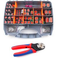 338Pcs DT Series Waterproof Connector Kit Repair Tool Box 2/3/4/6/8/12 2P/3P/4P/6P/8P/12P With Terminal