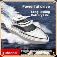Remote Control Boat 4-Channel High Speed Simulation Electric Waterproof Yacht For Pool Lake Sea Outdoor Hobby Adults Gift Toy