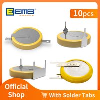 CR2032/CR1616/CR2477/CR2025 Battery With Solder Tabs Button cell Tabbed Battery 3V Coin battery with solder legs EEMB Li-MnO2
