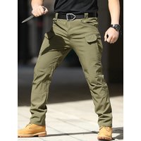 AliExpress Men'S Spring Autumn Tactical Cargo Elastic Pants Combat Trekking Hiking Camping Climbing Run Sport Cycling Work Outdoor Trousers