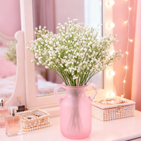 1/5pcs Artificial Flowers White Gypsophila Wedding Decorative Bridal Bouquets Accessories Clearance Vase Home Scrapbook Ornament
