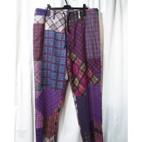 TOP-YAMAMOTO ® Pop style checkered casual pants Women's high-waisted slimming long pants Retro