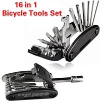 16-in-1 Multi-Usage Bike Bicycle Repair Tool Kit Hex Wrench Nut Tire Repair Hex Allen Key Screwdriver Socket Extension Rod Shop