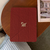 Chinese Red Horse Tablet Case For iPad Pro 11 12.9 13 8.3 M2 M4 M5 9.7 10.2 5/6th 7/8/9 10th 11th Mini 6 7 Air 4 5 6 Stand Cover