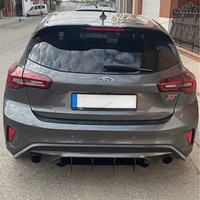 For Ford Focus ST MK4 2018-2021 Gloss Black Rear Bumper Lip Diffuser Splitter Spoiler ABS Auto Exterior Upgrade Body Kit Tuning