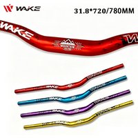 AliExpress NONE WAKE Bicycle Handlebar 720mm 780mm Bicycle Riser Bar Aluminum Alloy 31.8MM MTB Handlebars Cycling Parts