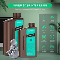SUNLU 10 kg Standard-/Wasserwasch-/Wasserwaschmittel ABS wie 3D-Harz 1 kg/Flasche 405 nm UV-Harz für die meisten SLA/DLP/LCD-3D-Drucker 1 kg