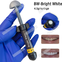 4.5g Dental Teeth Whitening Veneers Material Bright White Light Cure Composite Resin Veneer Aesthetic BW