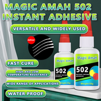 1-4Pcs 502 Instant Glue Temp Resistant Waterproof Fast Cure Super Glue for Metal Plastic Wood Glass Home Repair
